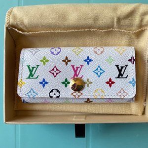 Louis Vuitton Multicolor Monogram 4 Keyholder - White